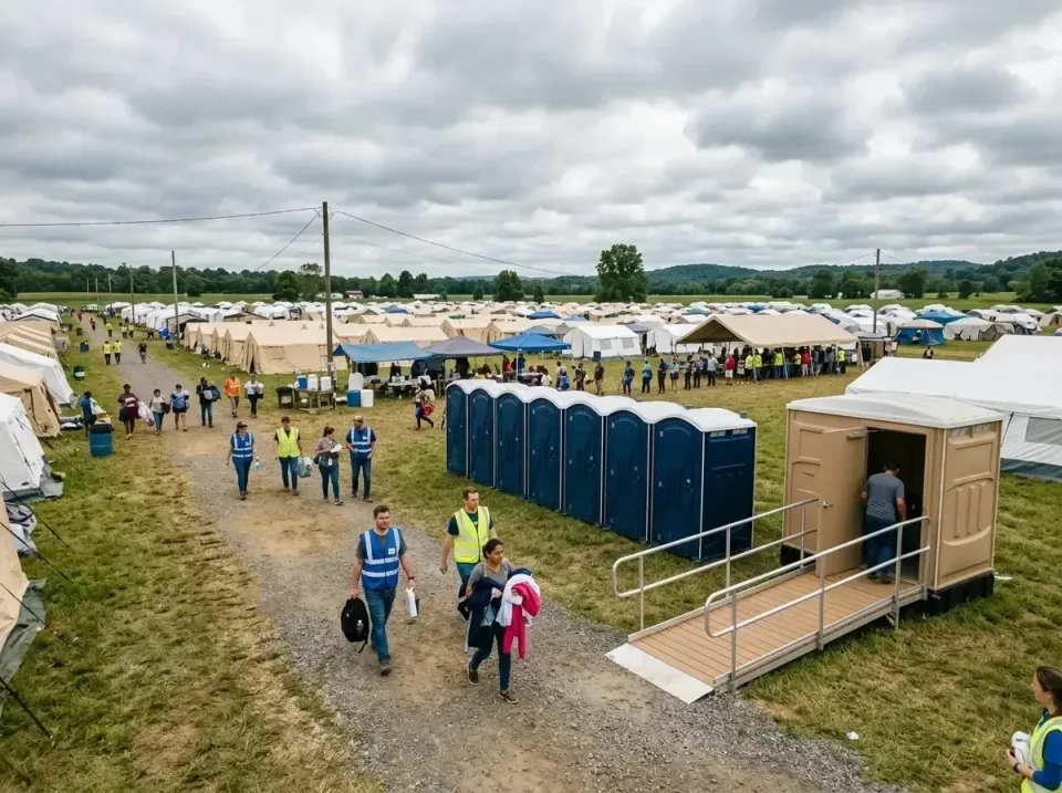 disaster-relief-camp-restrooms-010 — frequently asked questions, Dumpster & Portable Bathrooms Rental in Brigham City, UT